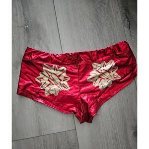 Cheeky metallic bow shorts